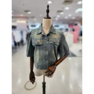 [멜로디가든]멜로디가든 세이브존08 데님 청 반팔자켓 M26M4J111 (49682722)