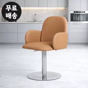 [벤티스가구]브링 가죽 바 체어 높은 의자 아일랜드 홈바 의자 높은 스탠딩 바텐 빠 머스터드