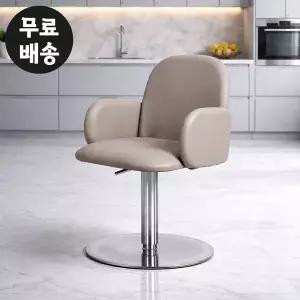 [벤티스가구]브링 가죽 바 체어 아일랜드 의자 높은 스탠딩 테이블 의자 홈바 높은 베이지그레이