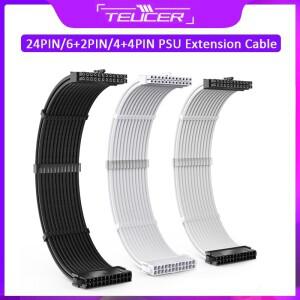 TEUCER 확장 전원 공급 장치 케이블 24핀 A TX/EPS/8핀 PCI-E GPU/8핀 CPU/6핀 PCIE/4핀 CPU 포함)