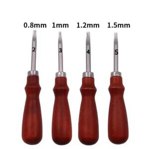 가죽 나이프 엣지 베벨러 날카로운 절단 도구  V자형 블레이드  트리밍 치퍼  수제 DIY 삽