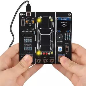 DIY 전자 프로젝트 자동차 드라이버 시뮬레이터 키트 STEM 납땜 연습 운전 시뮬레이션 학교 학습을위한