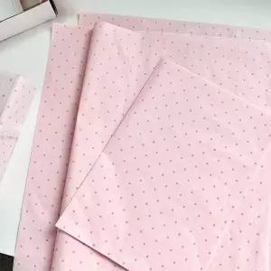 Ins 핑크 폴카 도트 시드니 종이 선물 포장지 작은 신선한 꽃다발 DIY 수제 재료