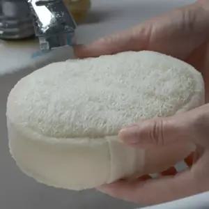 100 천연 수세미 스폰지 남여 목욕 타올 닦아 두꺼운 샤워 문질러 워시 바디 스크러버 내구성 한 마사지
