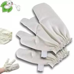 원시 실크 Garshana 장갑 Ayurvedic 마사지 건조 브러시 엑스 폴리 에이 팅 목욕 스크러빙 샤워