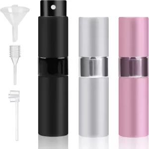 비빈 8ML 향수 여행 리필 가능한 아토마이저 3PCS 병 남녀용 휴대용 빈 쾰른 디스펜서 - 표준 사이즈