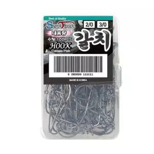 [BZ6K4HN7_64_64]훅낚시 자작 채비 에덴낚시바늘 100개입