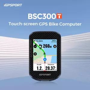IGPSPORT BSC300T 터치스크린 자전거 컴퓨터 GPS 글로벌 오프라인 지도 사이클링 주행 거리계 전자 변속기