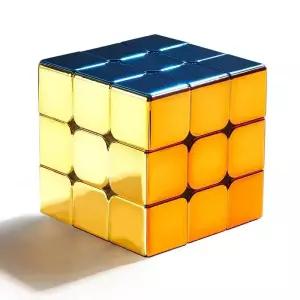 SomeCube SengSo 합금 다채로운 3x3 자기 황금 금속 Cubo 매직 큐브 퍼즐 속도 Cibe Magico Toys