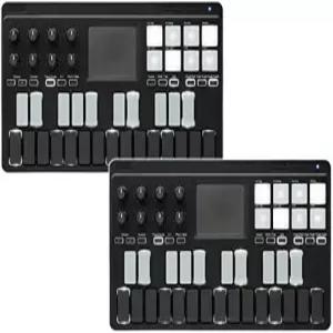 KORG 미니 컨트롤러 nanoKEY Studio 키보드 음악제작용 프로듀싱 2개세트