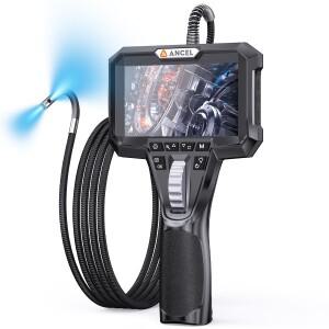 ANCEL AN302 내시경 6.5MM 양방향 관절 듀얼 카메라 HD 7개 LED 조명 자동차 검사 도구