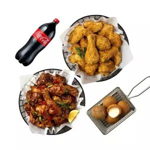 [bhc] 뿌링클+맛초킹+치즈볼+콜라1.25L