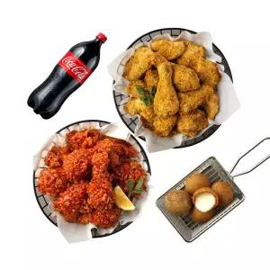 [bhc] 뿌링클+양념치킨+치즈볼+콜라1.25L