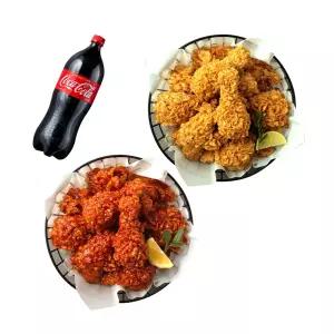[bhc] 후라이드+양념치킨+콜라1.25L