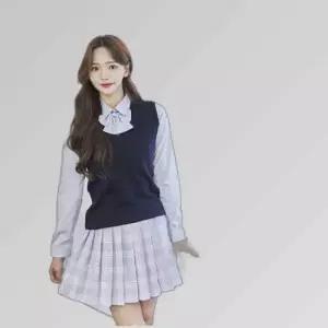 교복몰 네이비 롱조끼(여자) 교복 학생복 교복조끼.