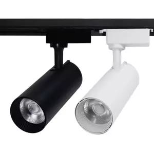 LED 레일 원통스포트 COB 15W / 원통 COB 레일 등기구 스포트 라이트 전시장 카페 미술관 가게 의류 매장 전시 스팟 조명 트랙등