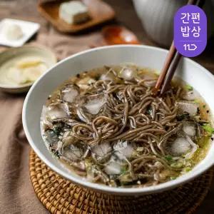 시원한 수타식 메밀소바세트 486g 2봉(소스+무블럭 포함)/4인분