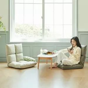 한샘 휴 조이 좌식의자 스톤그레이