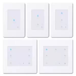 DSELC 스위치 2선식 터치식스위치 D2 화이트 전자식스위치 전등조작 1구 2구 3구 4구 5구 6구