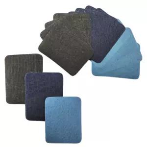 의류수선패드 세탁소 청바지 와펜패치 x 12p 옷리폼무릎수선 의류점 공방 구멍수선용