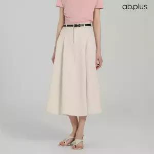 [ab.plus] 벨트 세트 A라인 미디 스커트 (LSA5MS34A)
