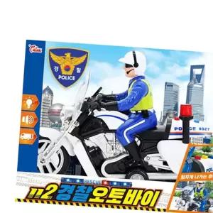 112 경찰오토바이 1P 사이렌 라이트 후렉션기능 완구