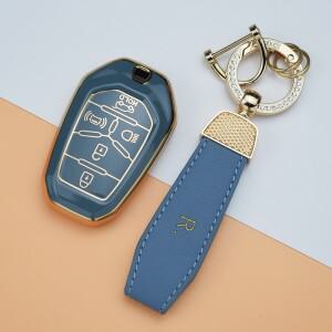 TPU 자동차 원격 쉘 포브 커버  쌍용  G4 렉스턴 스마트 키 케이스  키체인 액세서리  5 버튼