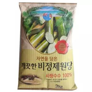 1개입 천연 비정제원당 3kg x