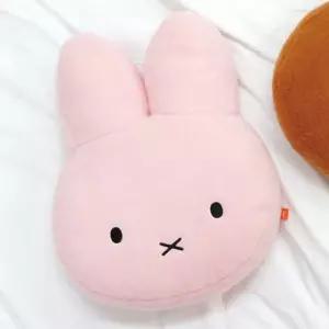 (튼튼)미피 얼굴 쿠션 핑크토끼 인형 캐릭터 베개 인테리어 소파 쇼파