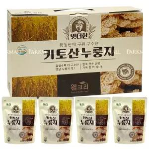 웰크리 황동판에 구운 키토산 누룽지 150gx4팩 (무첨가제 무방부제 식사대용 끓여먹는 옛날누룽지)