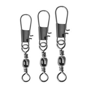 50Pcs 낚시 커넥터 회전 FishingLure Fishhook 잉어 핀 Pesca 액세서리 베어링 스냅 인터록