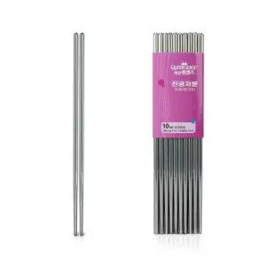 [XB6838L8_64_64]업소용젓가락 스테인레스젓가락 10P