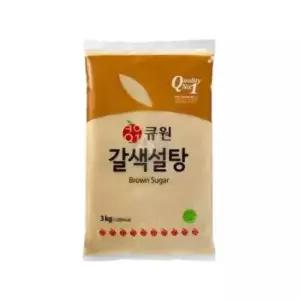 친절한탄씨 bns 큐원 갈색설탕 3kg X 8개 황설탕 업소용 제과제빵 황설탕 업소용설탕 식재료 설탕대용량