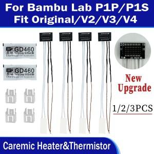 Bambu lab P1P P1S 핫엔드 세라믹 카트리지 온도 센서용 케라믹 히터 및 서미스터 3D 프린터용)