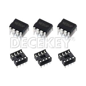20개 (각 10개) NE555 IC 타이머 프로그래밍 발진기 칩 및 8핀 DIP 소켓