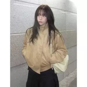 플라스틱아일랜드 스웨이드 봄버 자켓 PS2WZ382 1037091