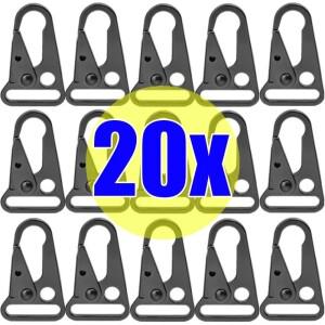 Hawkbill Carabiner 버클 나일론 웨빙 벨트 열쇠 고리 가방 후크 다기능 야외 전술 등산 도구
