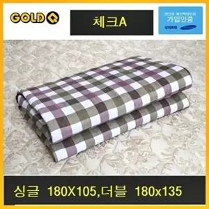고품질 체크A 더블 전기요 옥매트 전기요 전기장판 전기방석 W0087E3