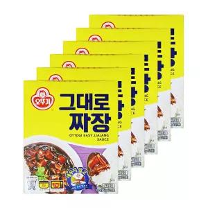 오뚜기 그대로 짜장 200g 6개 간편식 3분짜장