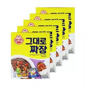 오뚜기 그대로 짜장 200g 5개 간편식 3분짜장