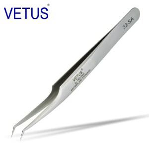 VETUS Original 32-SA 핀셋 Hyperfine 고정밀 비자 성 항산성 집게 속눈썹 접목 매니큐어 ESD