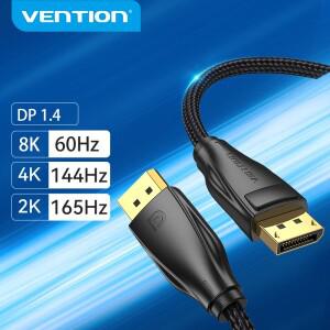 Vention Displayport 케이블 16K 8K 비디오 오디오 PC 노트북 PS5 PS4 Xbox TV 박스 프로젝터 Mi Box DP 디