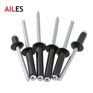 M2.4 검정색 알루미늄 돔 헤드 자체 연결 리벳 2.4mm x 4 6 8 9 10 12mm 네일 팝 가구 자동차 항공기
