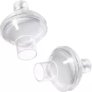 범용 CPAP 인라인 필터 기계 박테리아 및 네뷸라이저 호환되며 먼지 바이러스 2팩