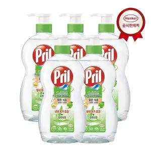 [프릴] 맑은식초 상쾌한 사과향 700ml x5개 고농축 1종 주방세제