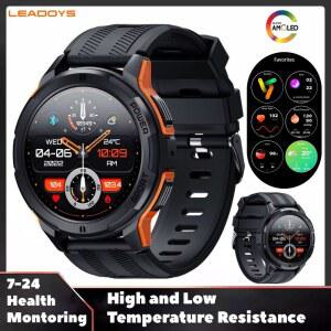 LEADOYS C25 AMOLED 스포츠 스마트워치 남성용 1.43''466*466 HD 대형 화면 410mAh 대용량 배터리 AI 음성 BT 통화 시계 스마트