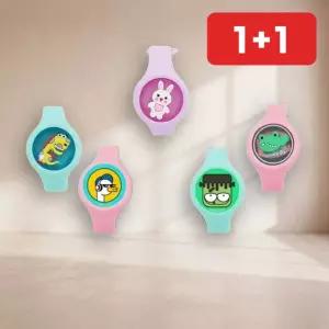 LED 모기 퇴치 팔찌 썸머링 캠핑 벌레 밴드 어린이 여름 시트로렐라  1+1