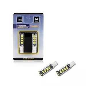 [룽스_61]화이트 led후진등 자동차후미등 800루멘 T15