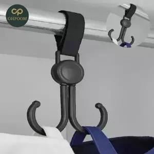 ( )유모차고리걸이 유모차가방걸이 찍찍이행거걸이 가방보관걸이 유모차후크 2구 후크고리 1P