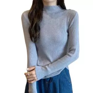 [라일리여성의류] Rly 골지 목폴라 캐주얼 니트 목티 폴라티
